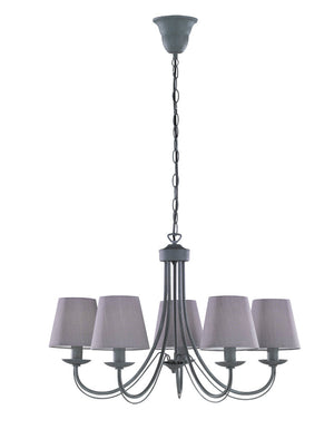 Lampadario da Interno  E14 in Metallo Calcestruzzo