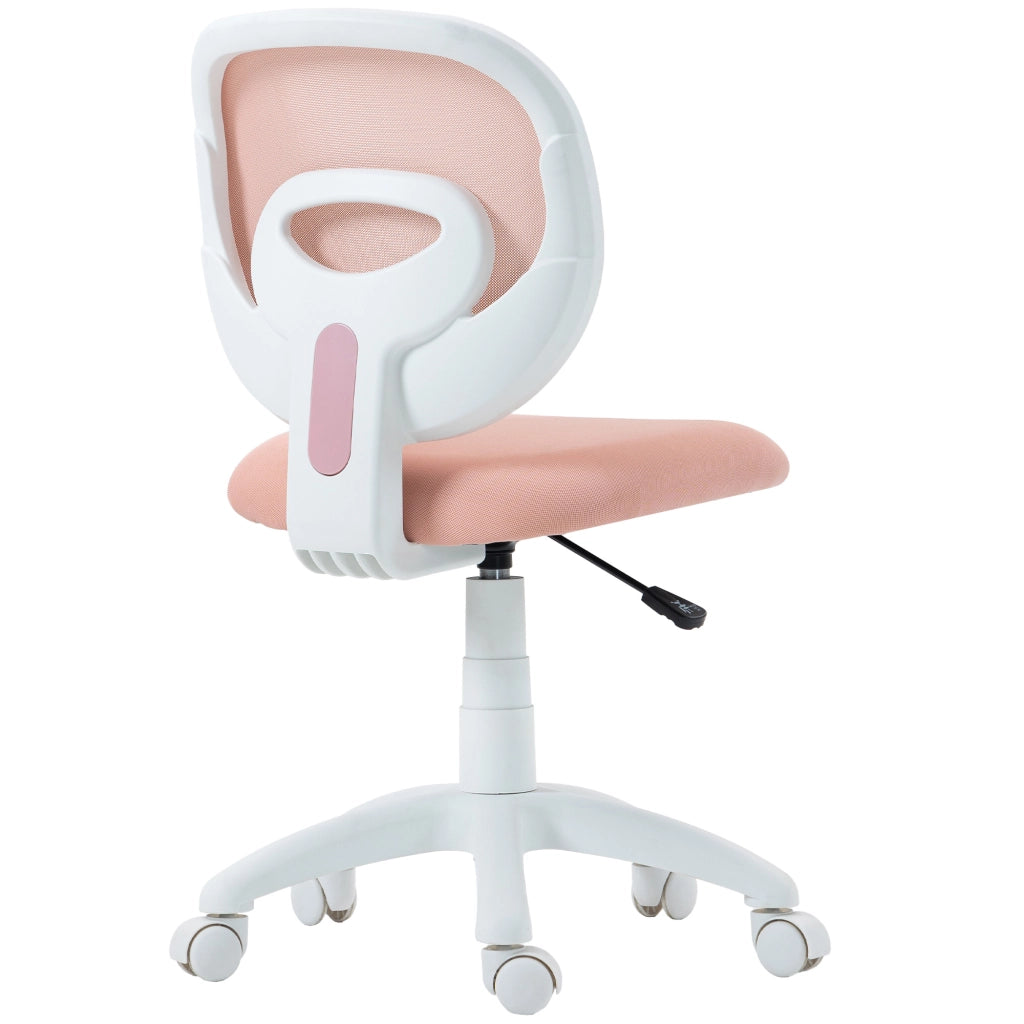 Sedia da ufficio ergonomica ¨C zephmum ¨C schienale a C, regolabile in altezza, rosa