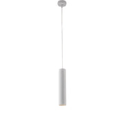 Sospensione Moderna A Cilindro Dag 1 Luce Gu10 In Ferro Laccato Bianco