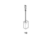 SPAZZOLE A CARBONCINO PER ELETTROUTENSILI MODELLO 19- - B&D 1899 mm.6x8x15h. - 8 pezzi