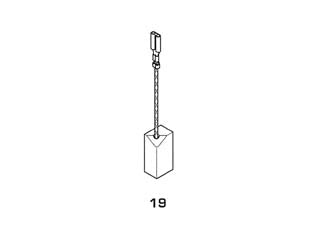 SPAZZOLE A CARBONCINO PER ELETTROUTENSILI MODELLO 19- - B&D 1899 mm.6x8x15h. - 8 pezzi