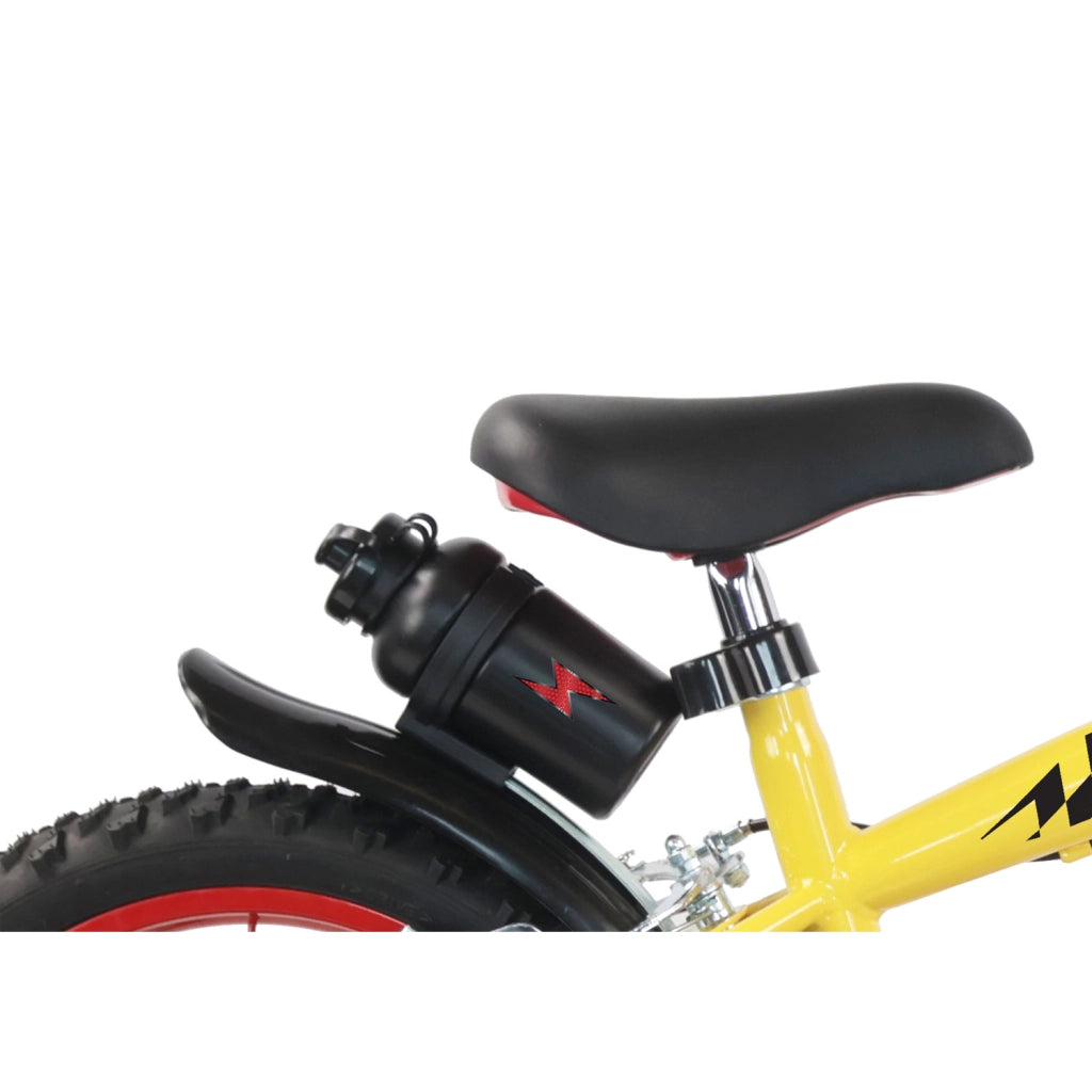 Bicicletta per Bambini 14" Turbo Race Freni Caliper e Stabilizzatori in Acciaio Hi-Ten Giallo