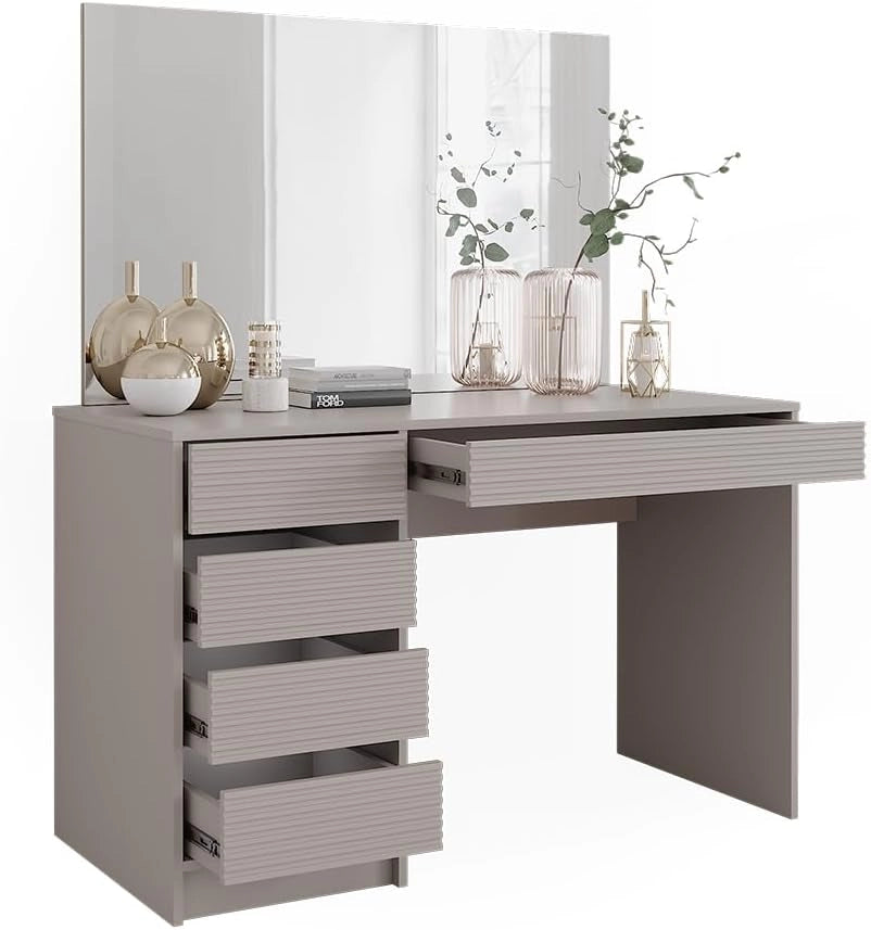 Vicco Tavolo da toilette Sherry, Cachemire, 120 cm con specchio