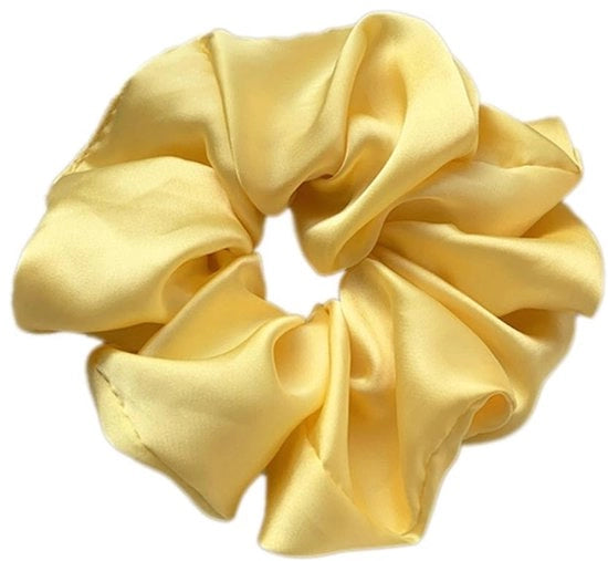 Accessori per capelli 5 pezzi - Fascia elastica satinata - Benda per capelli morbida - Scrunchie - Orecchino per coda di cavallo - Diametro 18 cm