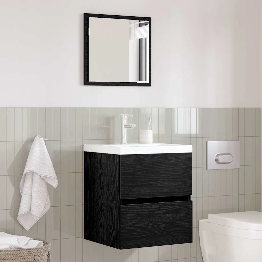Mobile da Bagno Rovere Nero 41 x 38,5 x 45 cm Legno multistrato 875702
