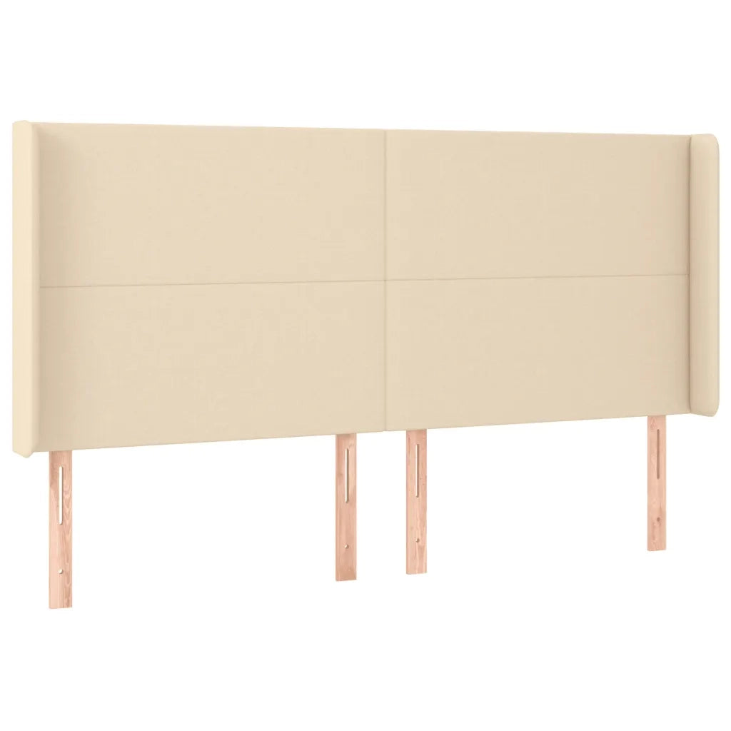 Letto a Molle Materasso e LED bianco 200x200cm in Tessuto