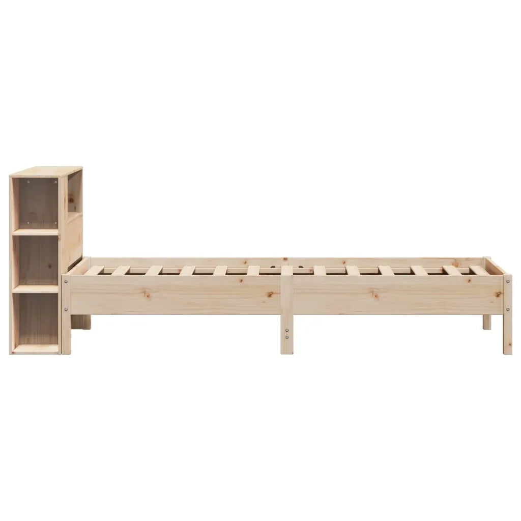 Giroletto con Libreria senza Materasso 75x190 cm in Legno Pino 3322855