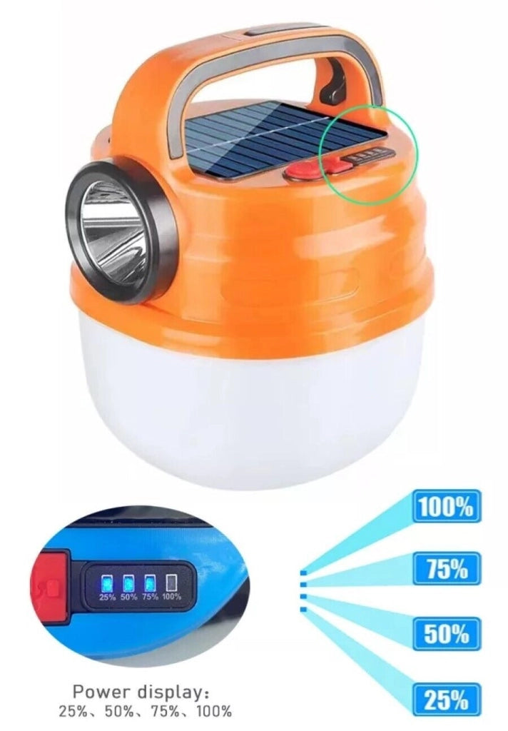 Lampada di emergenza pannello solare torcia ricaricabile lanterna 80W HB-V80