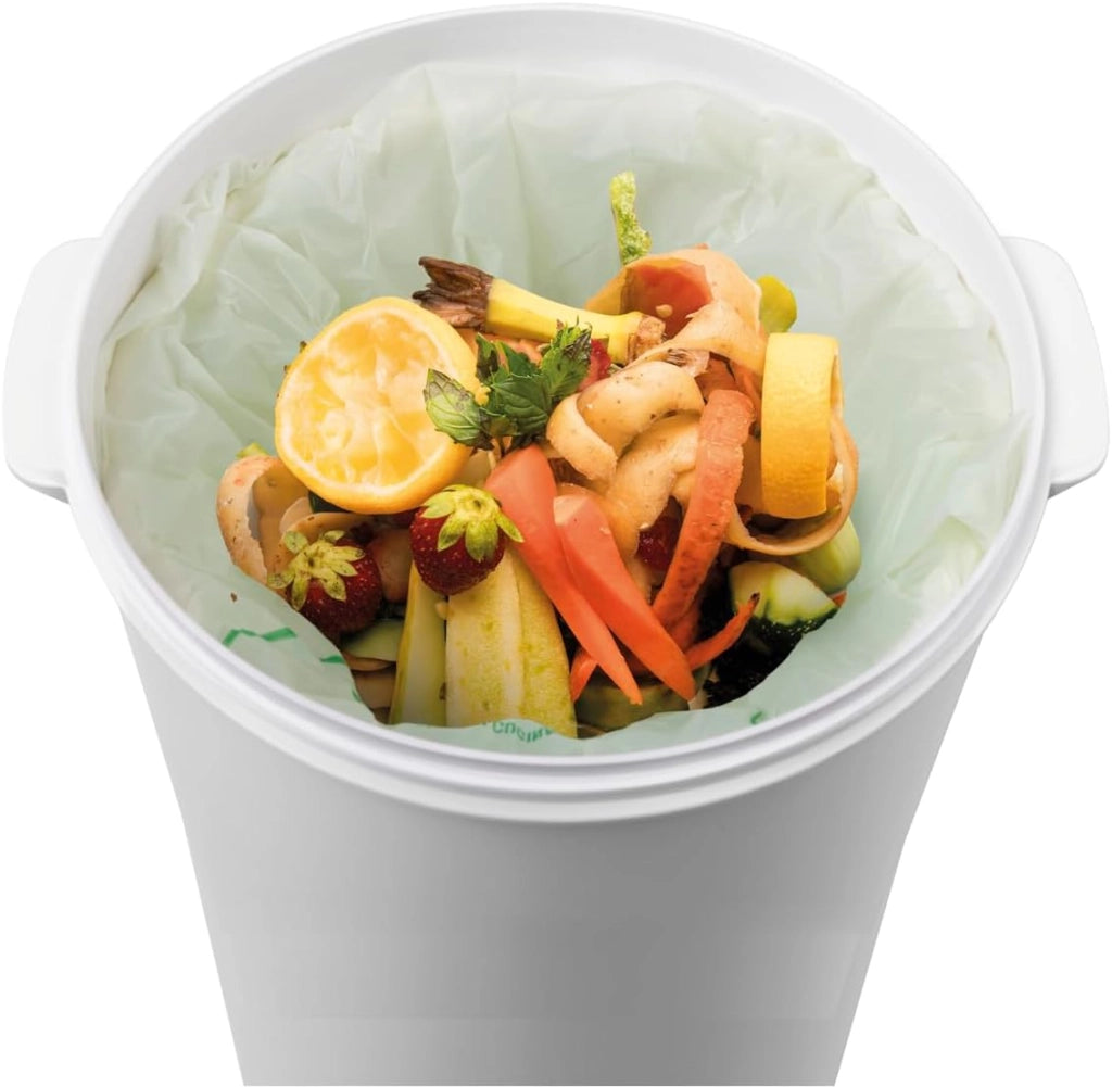 Macom just kitchen 104 smart wet bin bidoncino sottovuoto per umido, abs, bianco, 7,5 l