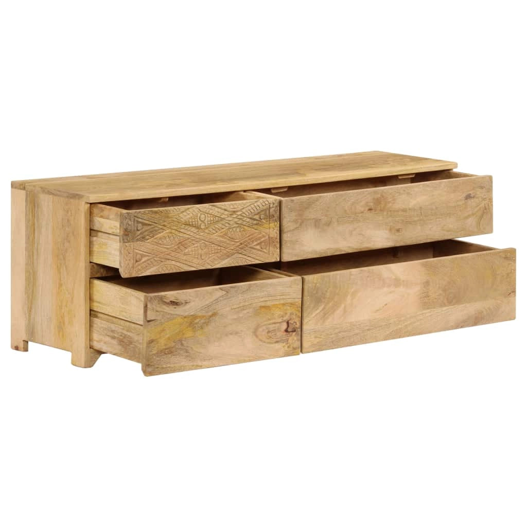 Pratico mobile porta TV/credenza di design in legno massello di mango 120 cm 2502171