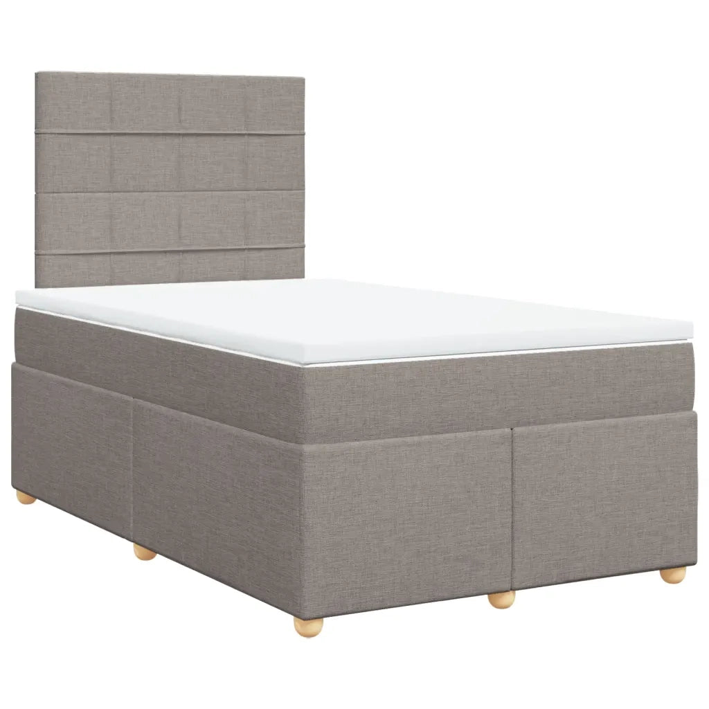 Giroletto a Molle con Materasso Tortora 120x200 cm in Tessuto 3291251