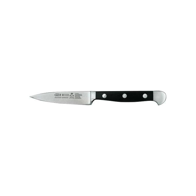 Güde 1764-08 Alpha Coltello Spelucchino Forgiato in Acciaio al Cromo-Vanadio-Molibdeno 8 cm colore Nero