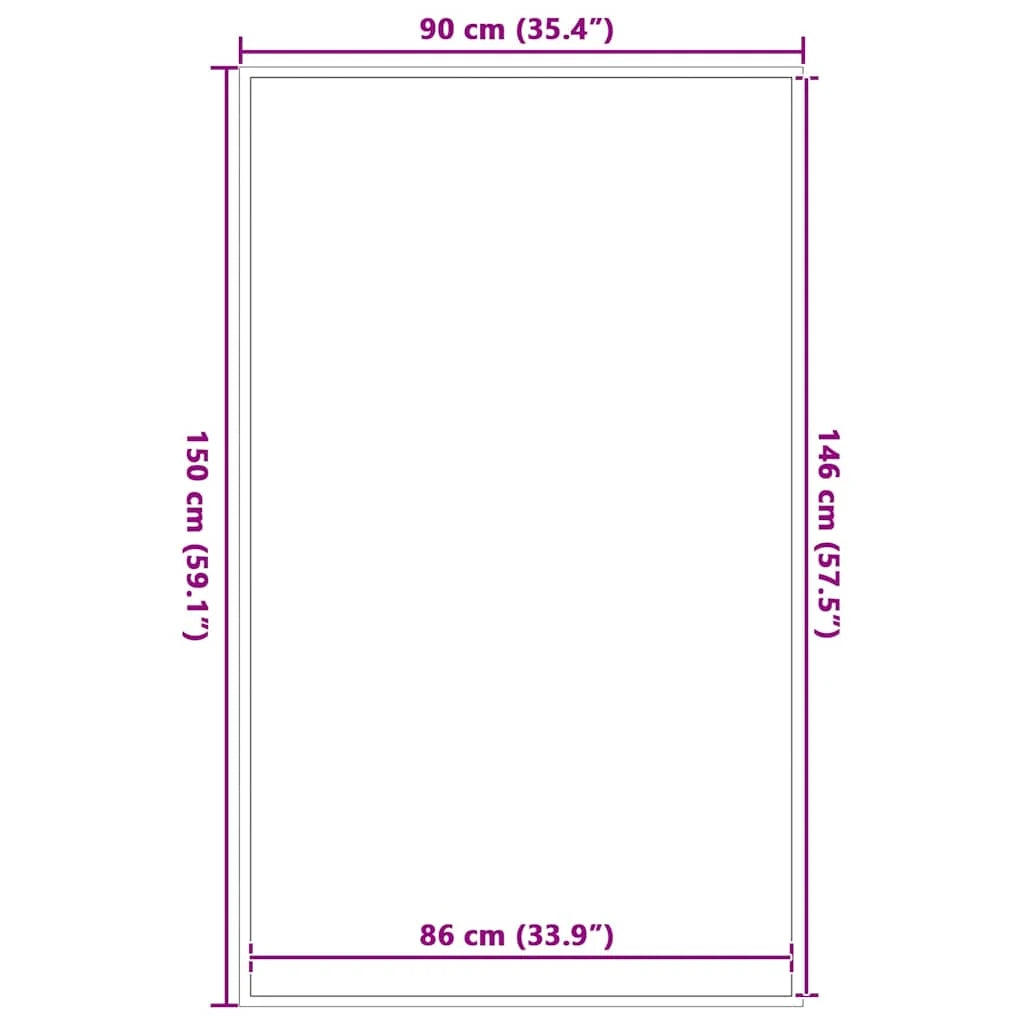 Zerbino decorativo antiscivolo per interni ed esterni 90 x 150 cm in polipropilene marrone 02_0058132