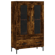 Credenza | Madia | Buffet da pranzo | Armadio da pranzo Rovere Fumo 69,5x31x115 cm in Legno Multistrato