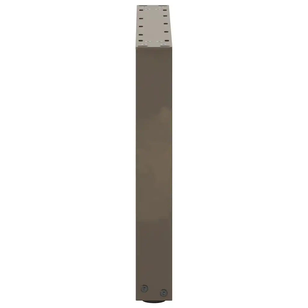 Gambe per Tavolino da Caff¨¨ a Forma di U 2 pz-Set di 2 Gamba per Tavolo Acciaio Naturale 50x(42-43) cm Acciaio 746435