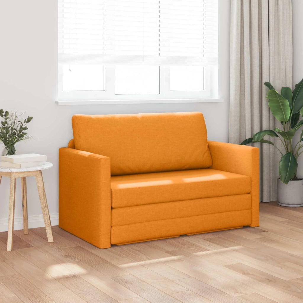 Divano letto 110cm Giallo Scuro Tessuto 4106699