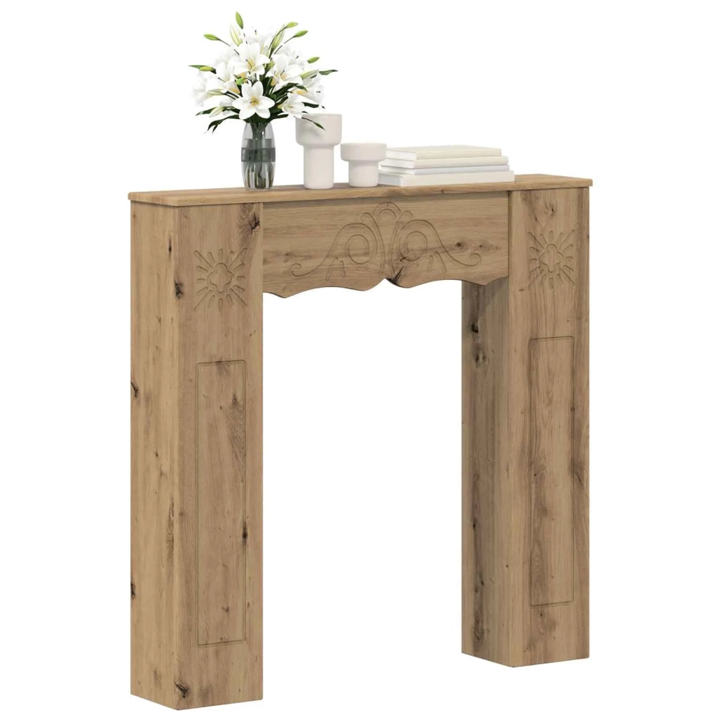 Cornice per camino Rovere Artigianale 102 x 20 x 102 cm 8006641