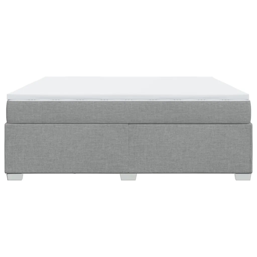 Giroletto a Molle con Materasso Grigio Chiaro180x200 cm Tessuto 3285151