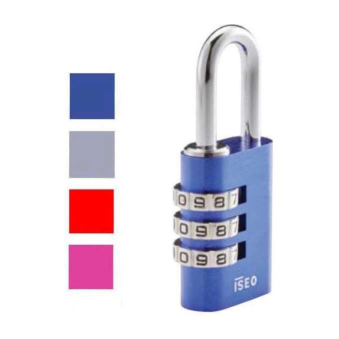 Iseo Lucchetto con Combinazione 30mm 3 Cifre Grigio