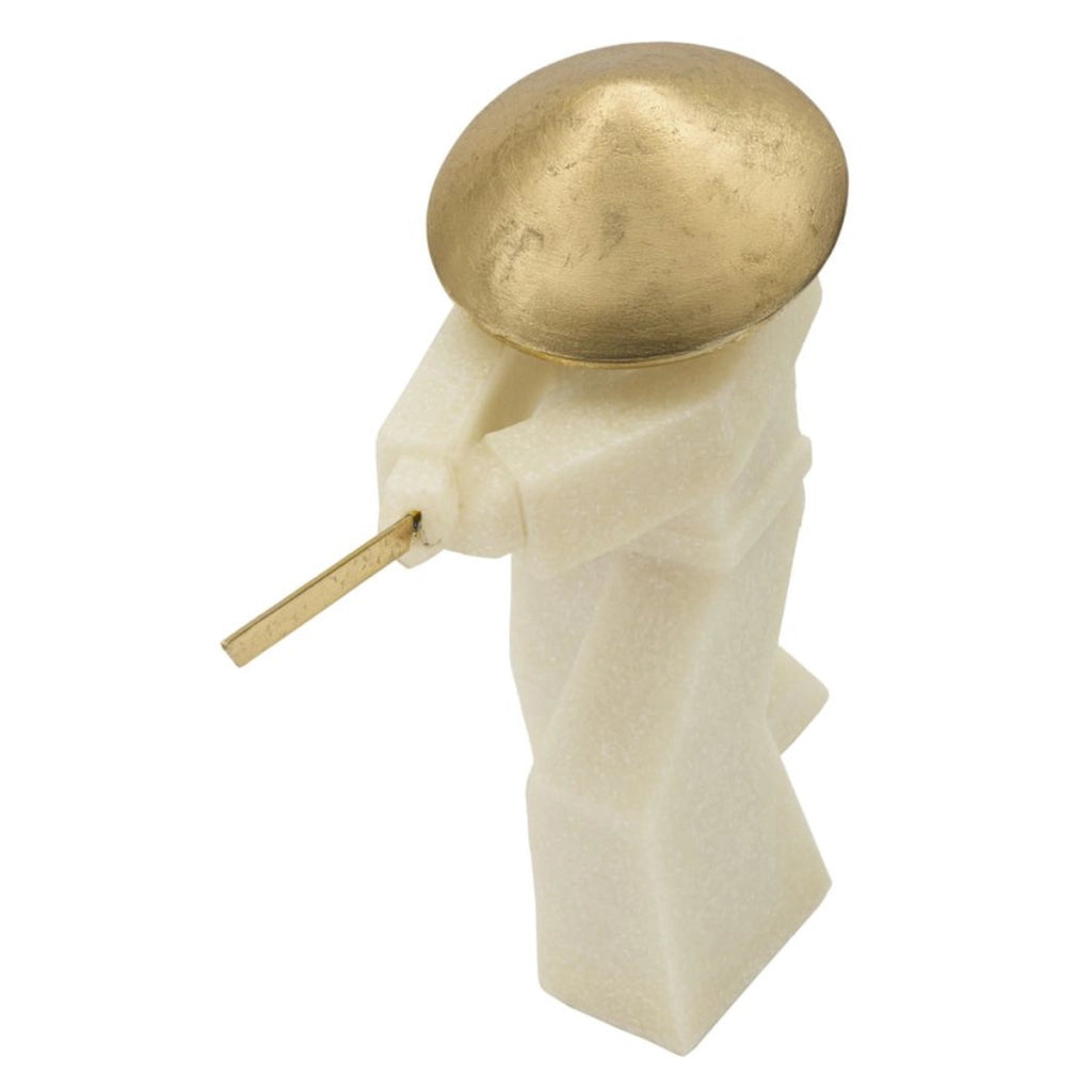 Scultura Giappone 1, Oro, Poliresina, 34x12x30 cm