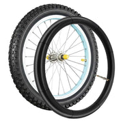 Camera d'aria 16x1.75 a 1.90 per bicicletta in gomma con valvola da 44 mm Nero Avizar
