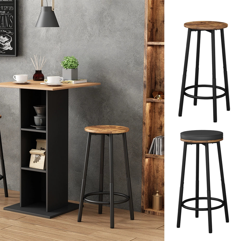 Vicco Set di 2 sgabelli da bar Rovere rustico 31.5 x 64 cm 2 parti