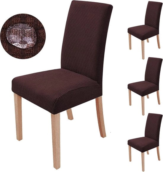 Set di 4 coprispalliera estensibili coprispalliera moderni coprispalliera estensibili adesivi rimovibili lavabili per sedie da tavolo coprispalliera per seggiolone coprispalliera per eventi matrimoni uffici feste decorazioni (tavolo da caffè)