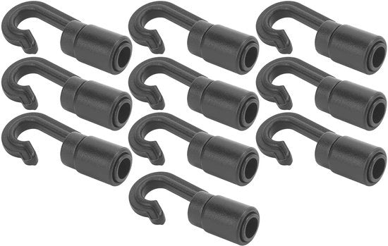 ONF3 - Ancora per cavi elastici - Resistente ai raggi UV - Nero - Robusto e flessibile - Ideale per barche e kayak - Leggero e facile da installare