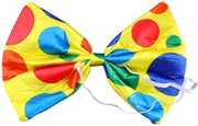 Due pezzi di costume per clown in tessuto intrecciato - colore giallo - accessori per abbigliamento - leggero e sicuro