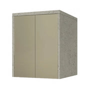 PORTA LAVATRICE/ASCIUGATRICE PER LAVANDERIA SAVINI CON ANTE AD APERTURA PUSH AND PULL - PORTA LAVATRICE L.79CM H.91CM P.65CM-TORTORA/PIETRA FIG.  - SAV