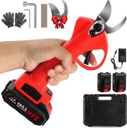 Snoeischaar elettrica 2 pezzi ricaricabile batteria 2000 mAh taglia massimo 30 mm Snoeischaar professionale per alberi, arbusti, frutteti