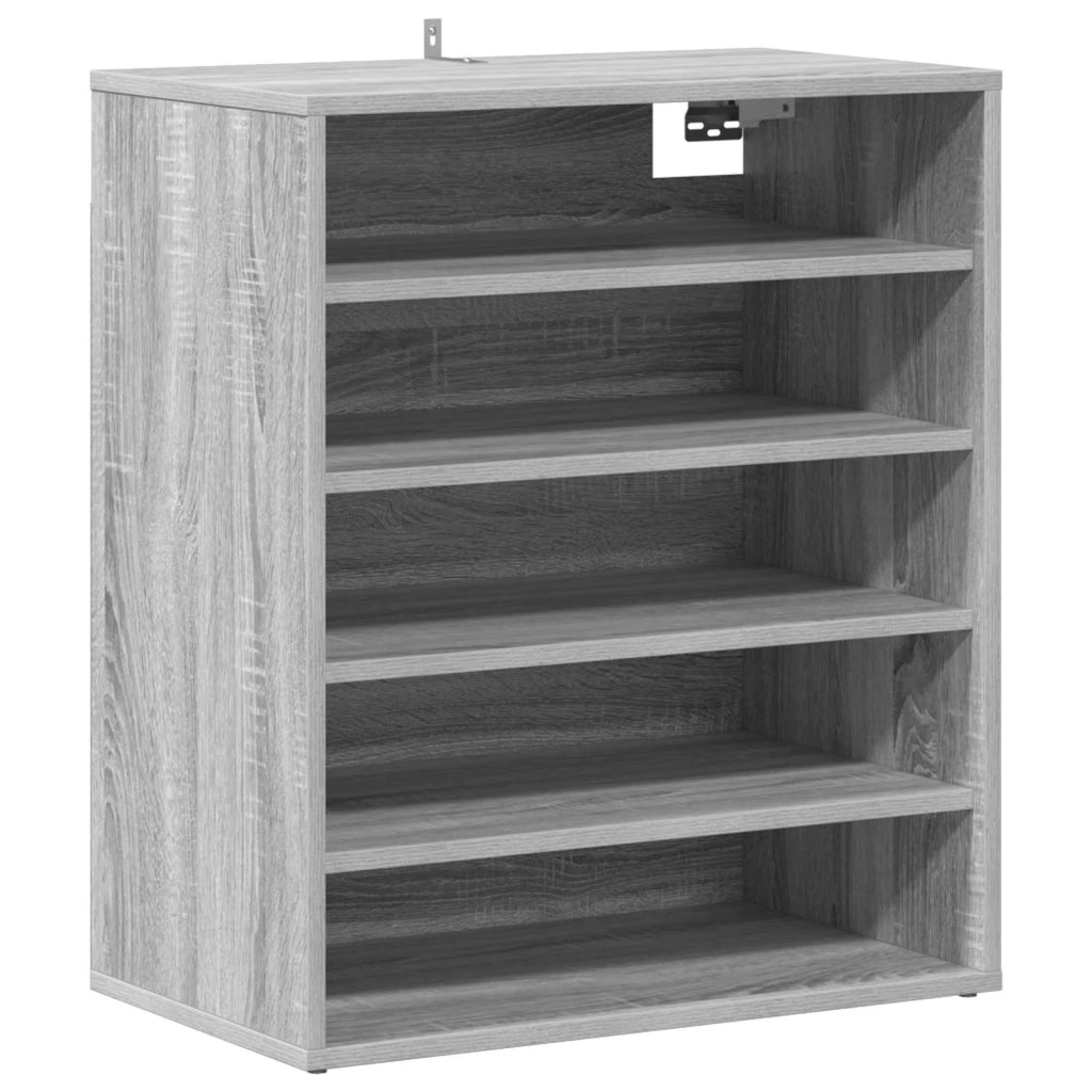 Scarpiera Grigio Sonoma 60x35x70 cm in Legno Multistrato 816015
