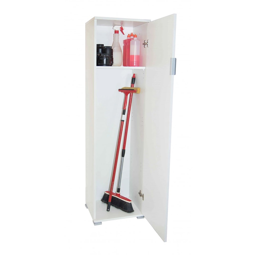 Armadietto da Bagno un anta 4 ripiani in Legno Composito cm 40x33x151 - ZAK