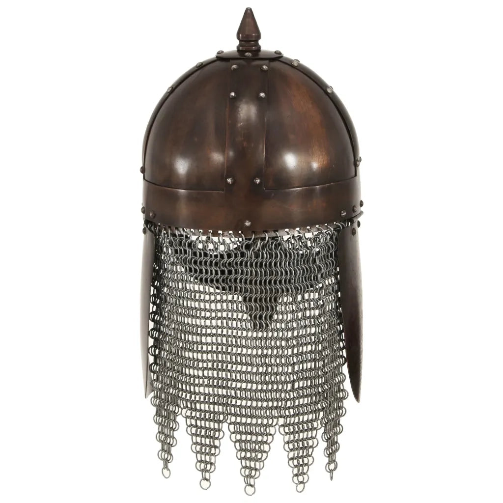 Elmo da Guerriero Vichingo Antico per LARP in Acciaio Rame CFW4292059