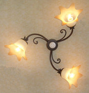 PLAFONIERA APLIQUE DA MURO NUVOLA LAMPADE LAMPIONI LANTERNE APPLIQUE RUGGINE