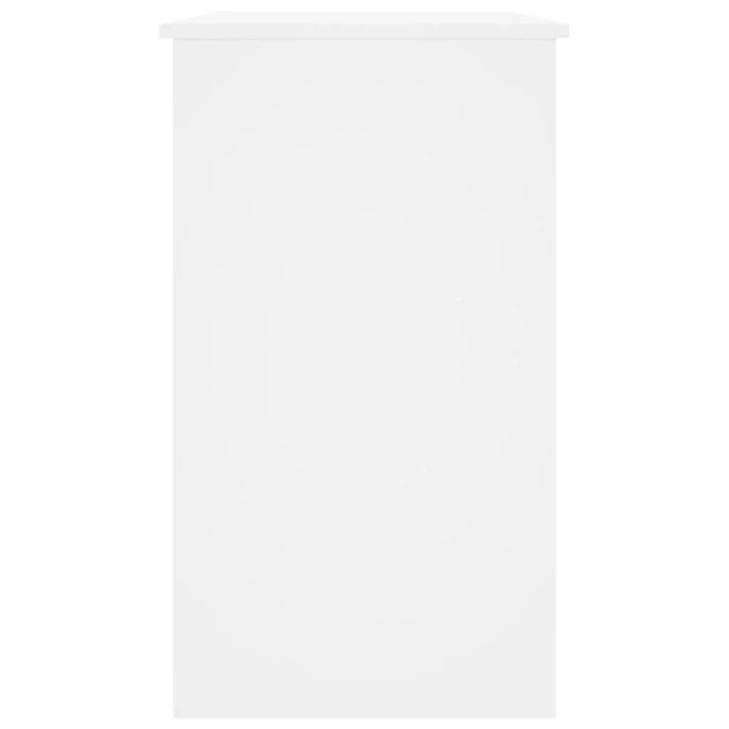 Scrivania tavolo postazione di lavoro mobile per computer studio 90 x 45 x 76 cm legno ingegnerizzato bianco 02_0023528