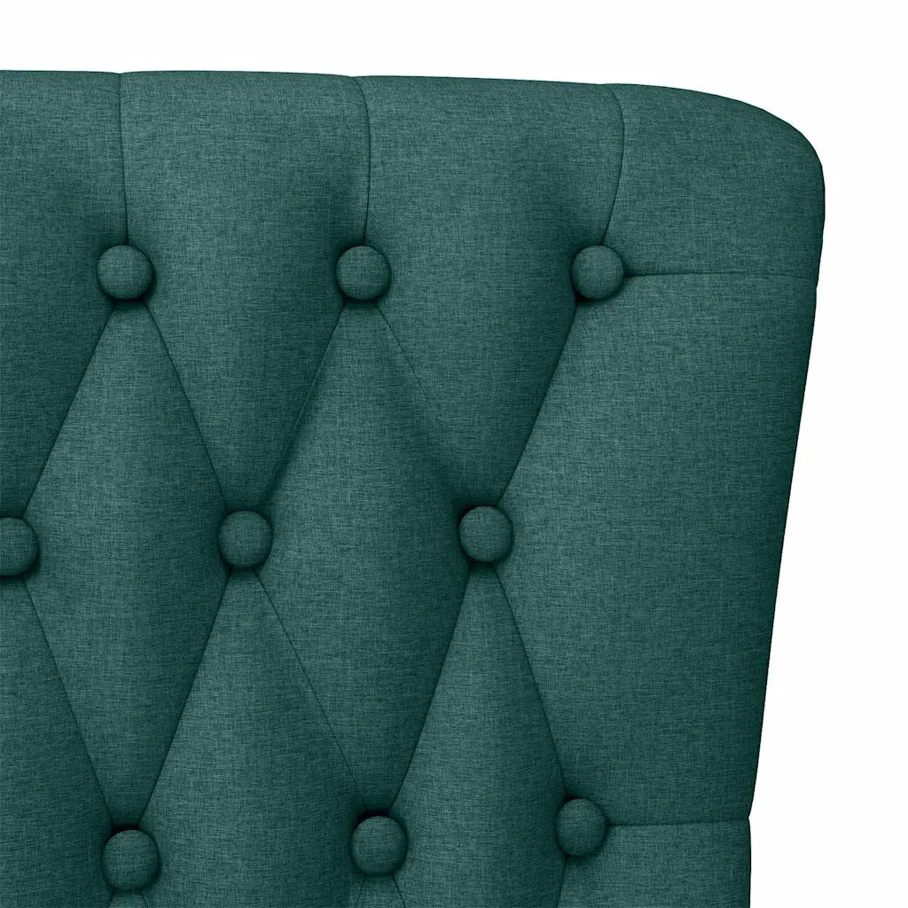Divano Sedia-Poltrona Slipper Verde Scuro 56,5 x 70 x 110 cm Tessuto