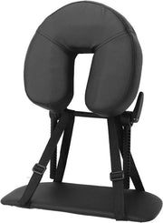 Sostegno per collo e spalle con funzione di massaggio - Cuscino per viso regolabile con appoggio per mano - Supporto per testa in PU morbido per salone di bellezza - Forma a U