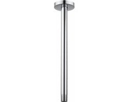 Doccia con flangia per doppio getto per docce a soffitto - Manicotto di ricambio per docce a getto orizzontale - Connettore universale 1/2 NPT (405 cm verniciato a cromatura speciale)