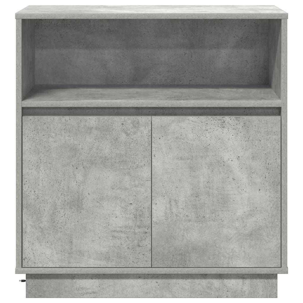 Credenza | Madia LED Grigio cemento 71 x 34,5 x 75 cm Legno multistrato