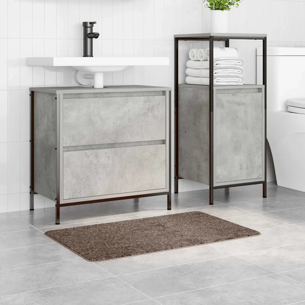 Tappetino da bagno antiscivolo Marrone 50 x 80 cm PP 4019827