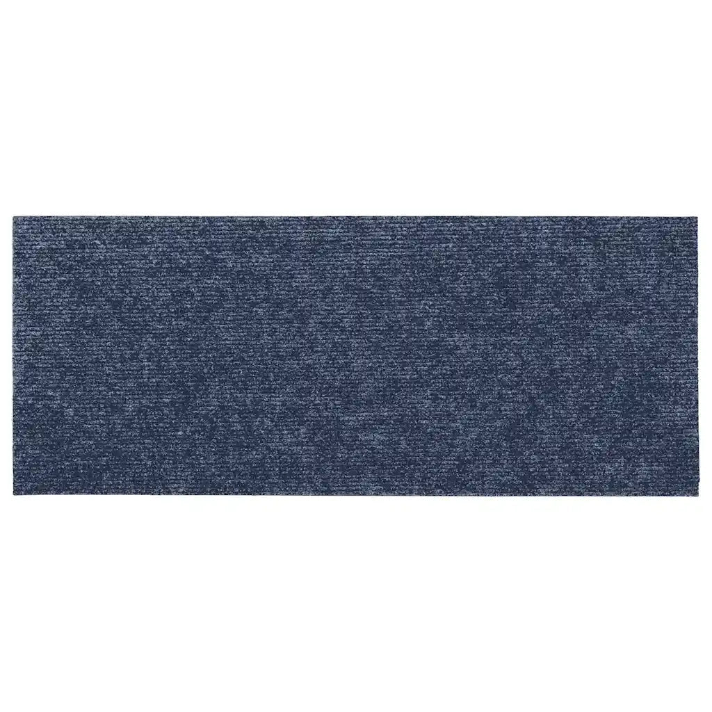 Tappetini per scale autoadesivi 30 pz 60x25 cm Grigio Blu Rettangolari 3365708