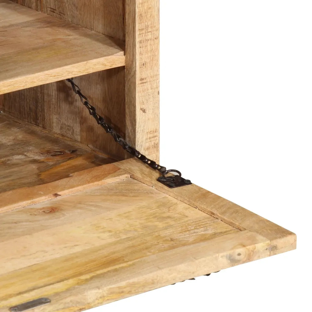 Panca con Scarpiera 85x40x45 cm in Legno Massello di Mango 337827