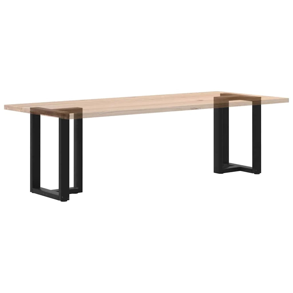 Set di 2 gambe per tavolo da pranzo a forma di T 60 x 35 x 73 cm design moderno e robusto con guide regolabili in acciaio nero 02_0057321