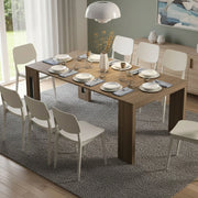 Meconopsis, Consolle Allungabile Allungabile Made in Italy, 90.00x186.00x78.00h cm Marrone Noce