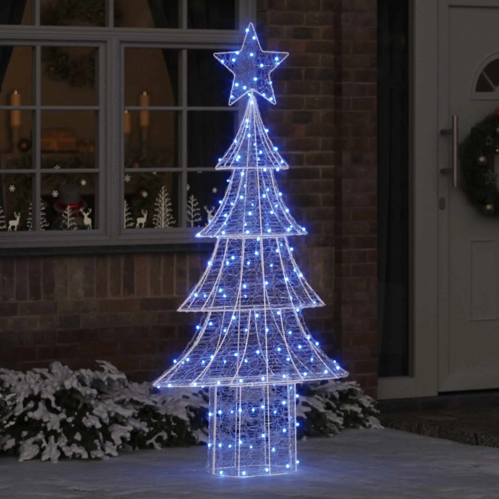 Albero di Natale | Decorazioni natalizie con 240 LED Blu 180 cm Acrilico