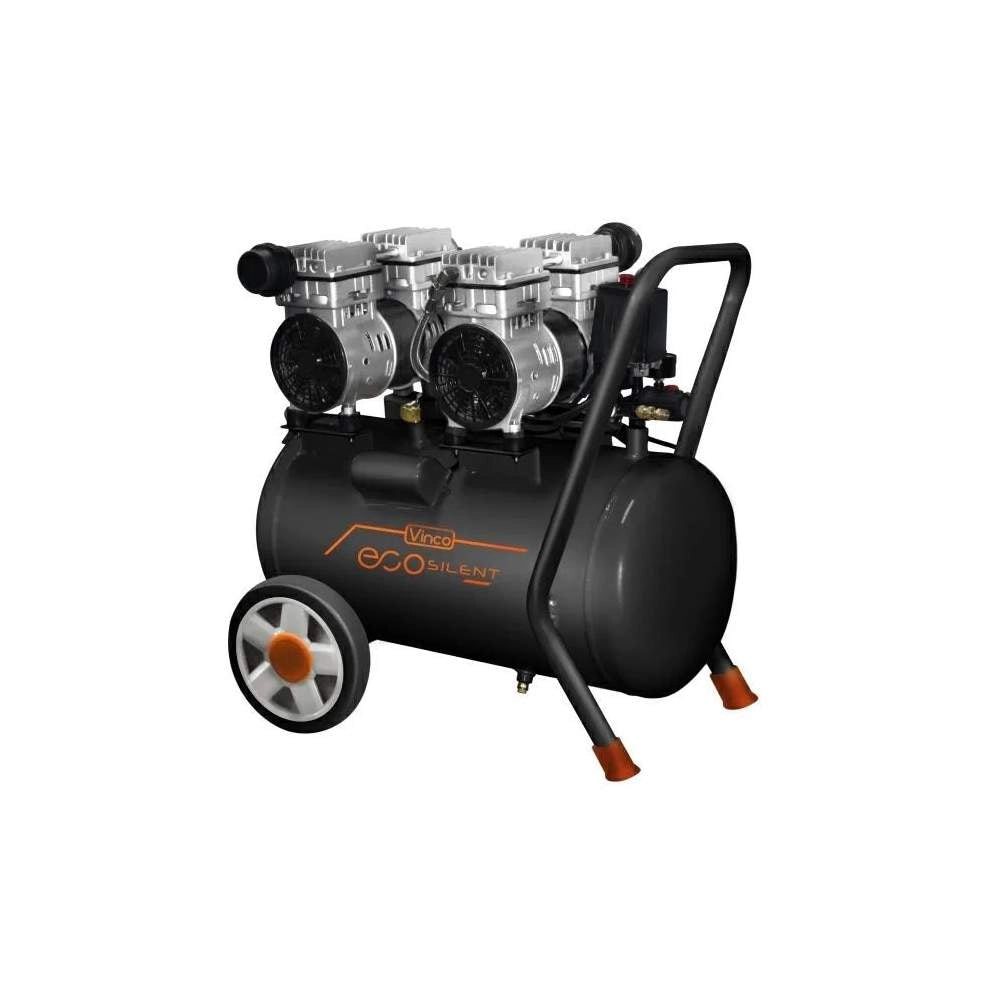 Compressore Vinco Oil Free 50l 2hp Silenziato con Doppio Motore