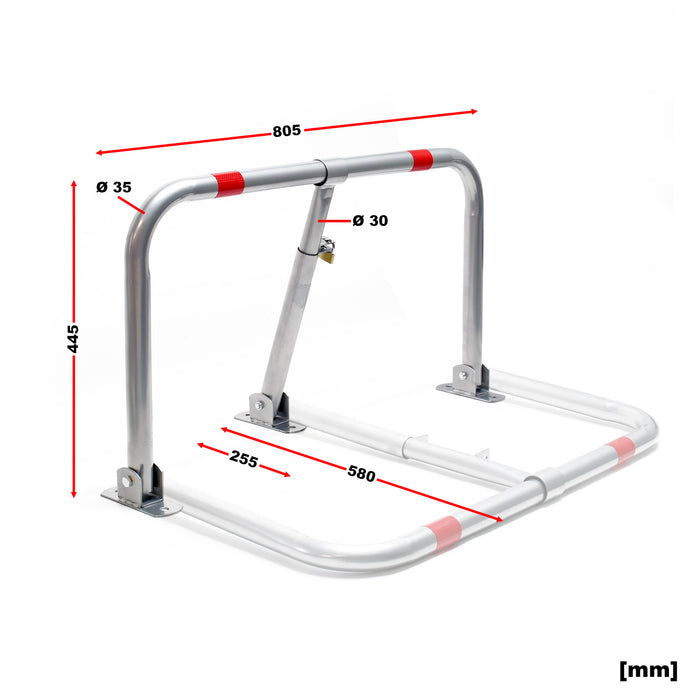 Barriera anti parcheggio con lucchetto Dissuasore di sosta per posto auto