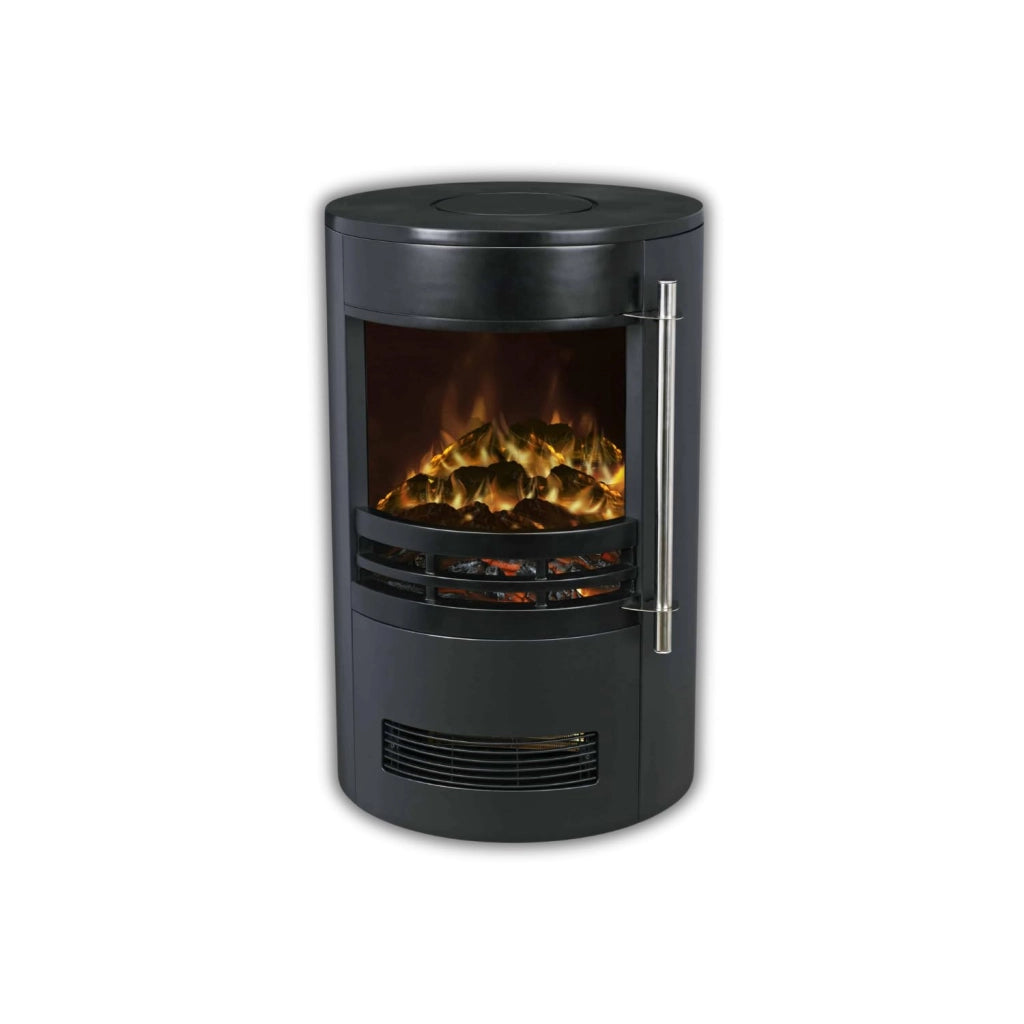 MOHOME Caminetto Elettrico Parete Camino Nero Termostato Regolabile Effetto Fuoco Fiamma Realistico Dispositivo Protezione Riscaldamento Stufa Termica 2 Potenze Calore Silenzioso