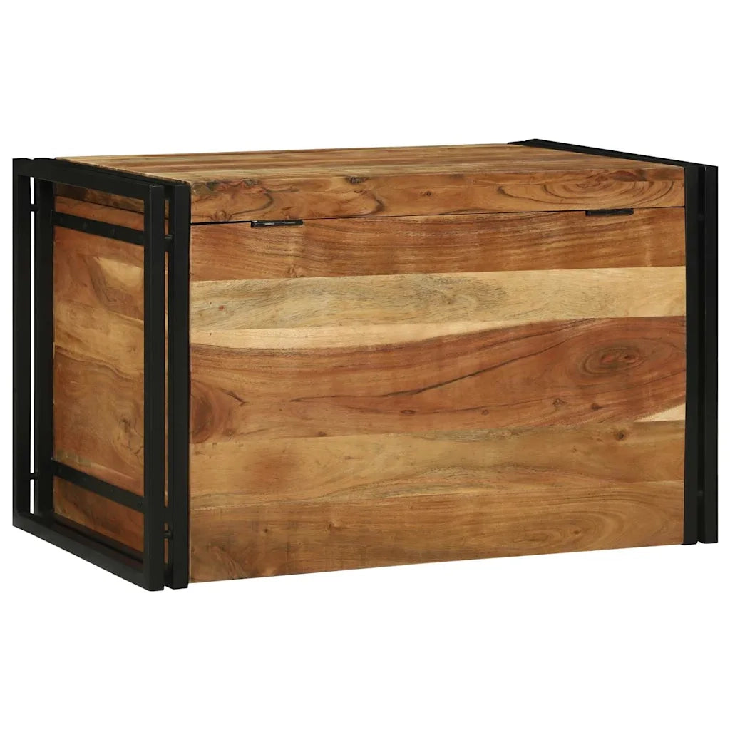 Scatola di Stoccaggio 80 x 50 x 50 cm Legno di acacia 4016747